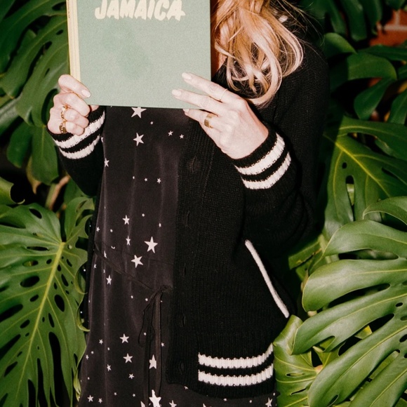 COPY - BNWT 1969 Stoned Immaculate High black Cardigan sweater w white accents … - Picture 2 of 16